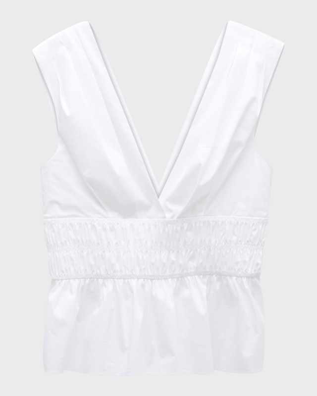 Evra V-Neck Peplum Top